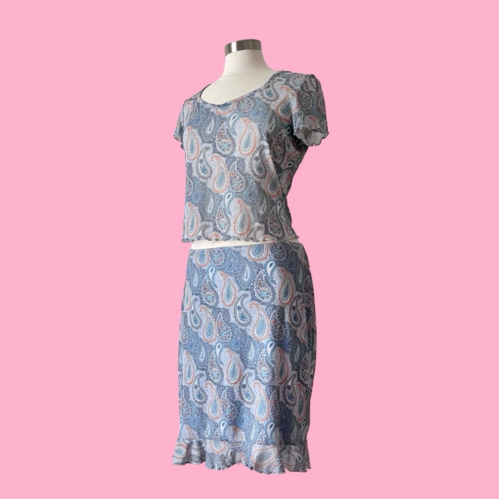 Y2k No Boundaries Skirt Set